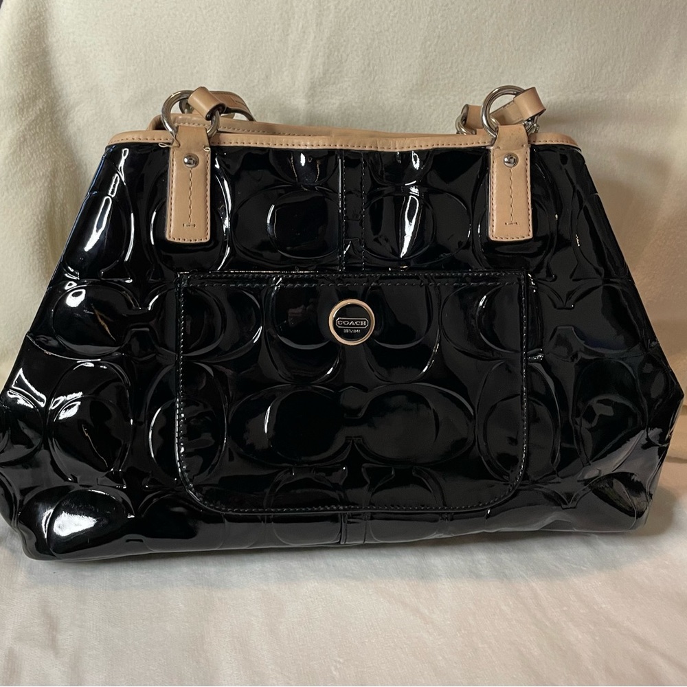 Coach | Bags | Vintage Authentic Coach Black Patent Leather